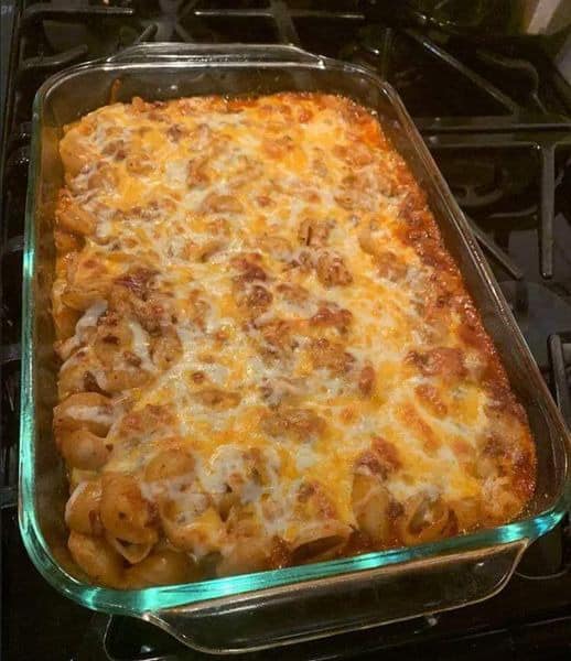 Classic Cheesy Hamburger Potato Casserole